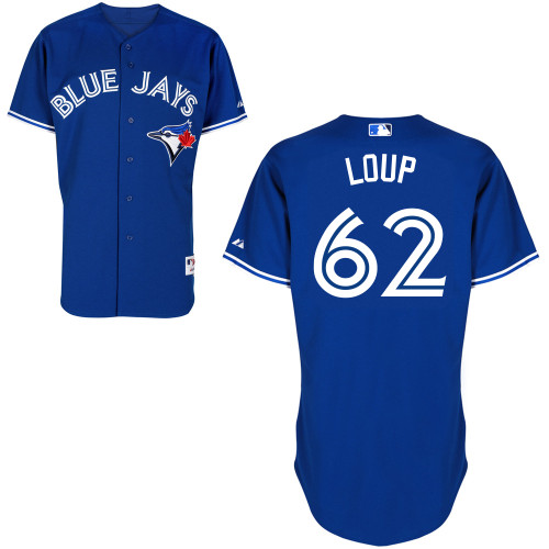Aaron Loup #62 Youth Baseball Jersey-Toronto Blue Jays Authentic Alternate Blue MLB Jersey